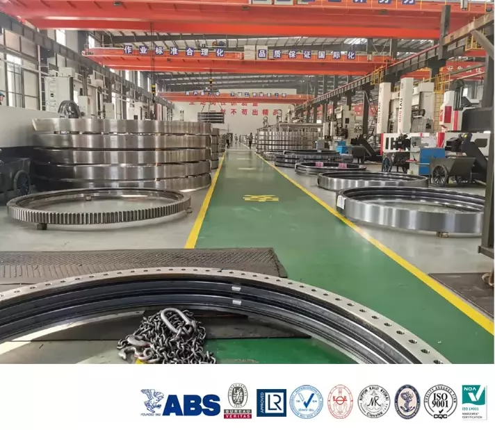 Large Cross Roller Slewing Bearing with internal Gear