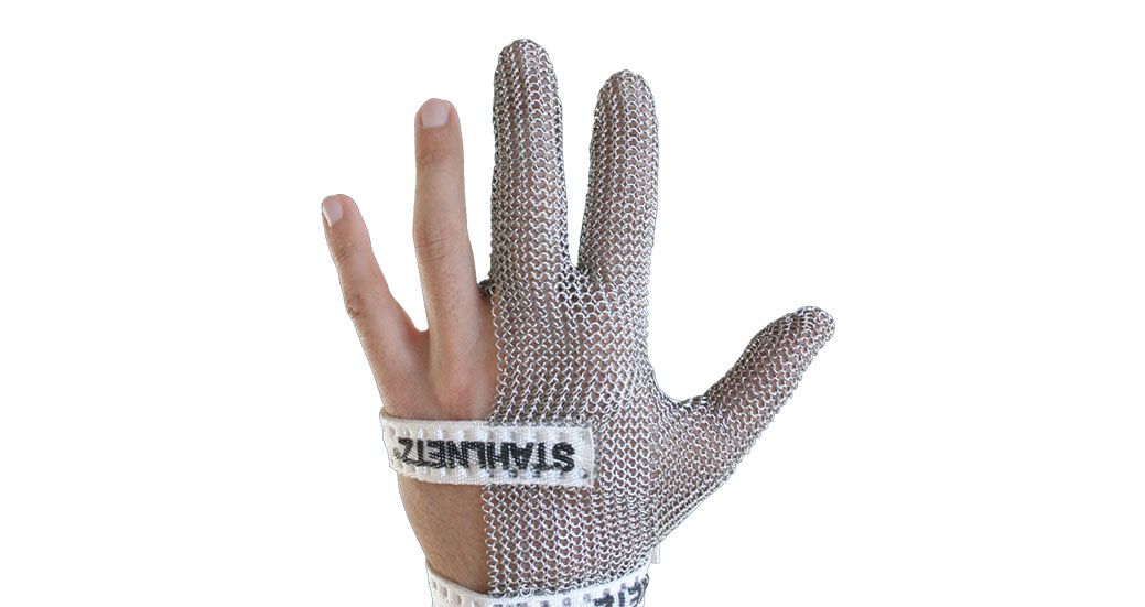 Standart 3 Parmak / Metal Örgü Eldiven