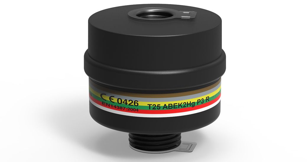 T25 ABEK2HGP3R Vidalı Gaz & Toz